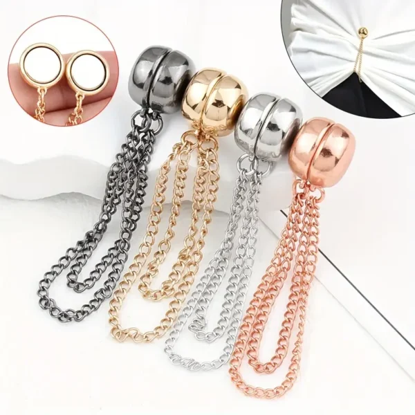 4 Pairs of Multifunctional Magnetic Clothes Clips, Powerful Magneti - Image 2