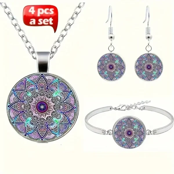 4pcs/set Fashionable Charm DIY Jewelry Set Vintage - Image 7