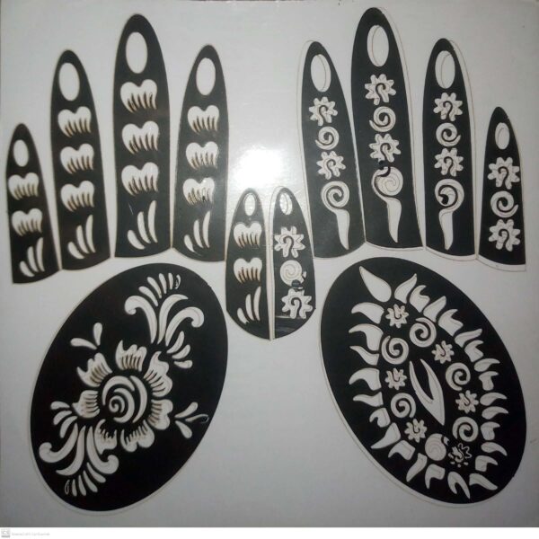 Deal16 (2 Mehndi Stencil +2Scarf Pins+1 Jeweler Set) IN Rs:1000/-Only - Image 3